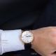 Perfect Replica Omega White Face Black Leather Strap 39mm Watch (6)_th.jpg